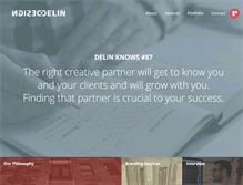 Tablet Screenshot of delindesign.com